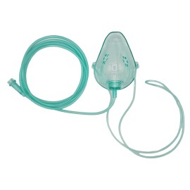 Mascarilla para oxígeno con tubo de conexión para Adulto. Pieza.