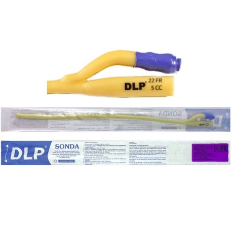 Sonda Foley de látex con globo 5 ml calibre 22 FR (2 vías). Pieza,Sonda Foley de látex con globo 5 ml calibre 14 FR (2 vías). P