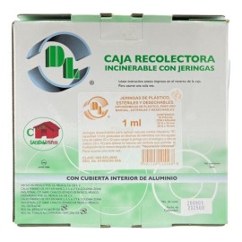 Jeringa para vacuna Hepatitis "B" 1.0 ml con dos agujas Caja con 50 Piezas.