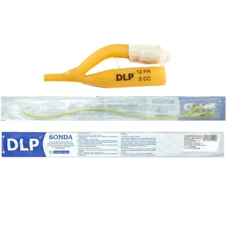 Sonda Foley de látex con globo 5 ml calibre 12 FR (2 vías). Pieza