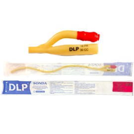 Sonda Foley de látex con globo 30 ml calibre 18 FR (2 vías). Pieza