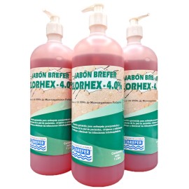 Jabón Quirúrgico con Gluconato de Clorhexidina 4%. Envase 1 Litros